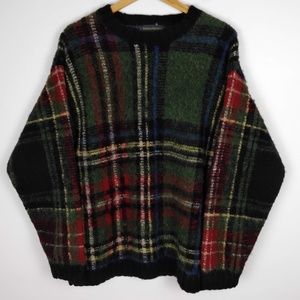 Banana Republic Wool Plaid Oversize Sweater